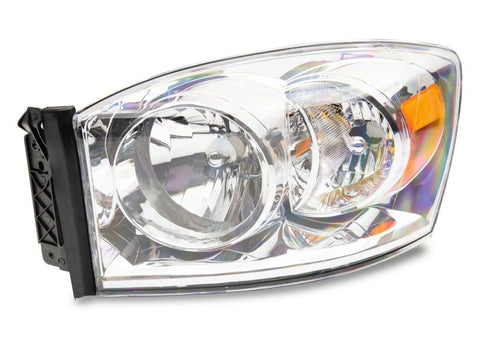 Raxiom 06-08 Dodge RAM 1500 Axial Series OEM Style Rep Headlights- Chrome Housing (Clear Lens) - R118012