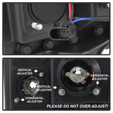 Spyder 05-07 Ford F250/350/450 SD Ver 2 Proj Headlights - Light Bar DRL - Black PRO-YD-FS05V2-LB-C - 5084682