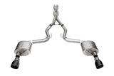 Corsa 24+ Ford Mustang GT Xtreme Cat-Back Ex. Sys. 3.0in Dual Rear Exit w/4.5in Black PVD Pro Tips - 21250BLK