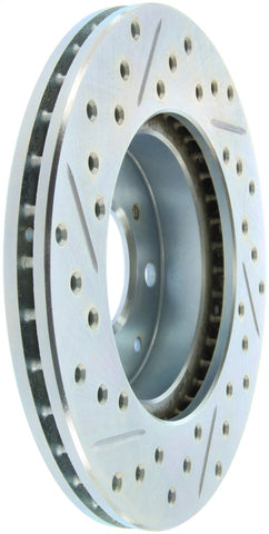 StopTech Select Sport 96-00 Honda Civic DX/HX Coupe Slotted and Drilled Left Front Rotor - 227.40023L