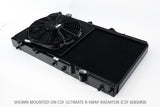 CSF 92-00 Honda Civic All-Aluminum Fan Shroud w/12in SPAL Fan - Black Finish - 2858FB