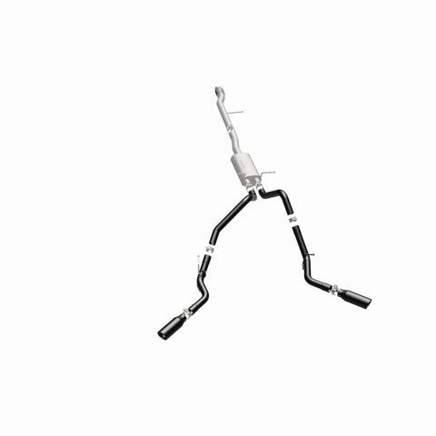 MagnaFlow SYS Cat-Back 3.5in Black Dual Split Rear Tips 14-15 Chevy Silverado/GMC Sierra 4.3L-5.3L - 15360