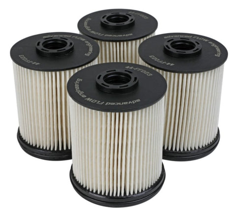 aFe ProGuard D2 Fuel Filter; GM Diesel Trucks 17-21; V8 6.6L L5P - 4 Pack - 44-FF023-MB
