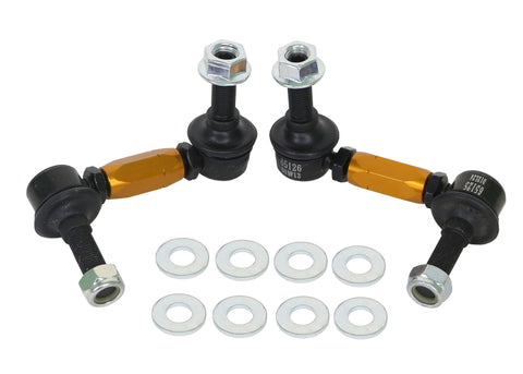Whiteline 03+ Nissan 350z Z33 / 07-08 Infiniti G35 (Exc AWD) Fr Swaybar-Link Assy HD Adj Steel Ball - KLC110