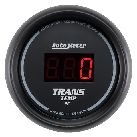 Autometer Z Series 52mm Black Digital 0-300 Deg F Transmission Temperature Gauge - 6349