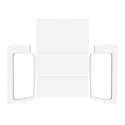 DEI 04-06 Jeep Wrangler LJ Unliminted Headliner Complete Kit - White - 50602