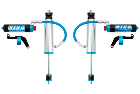 King Shocks 1997+ Nissan Patrol Y61 Front 3.0 Dia Remote Res Shock 0-2in Lift w/Adj/Brkt (Pair) - 33001-212A