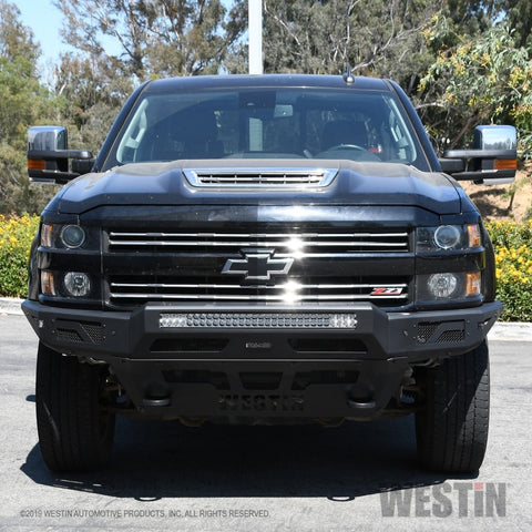 Westin 15-19 Chevrolet Silverado 2500/3500 Pro-Mod Front Bumper - Textured Black - 58-41165