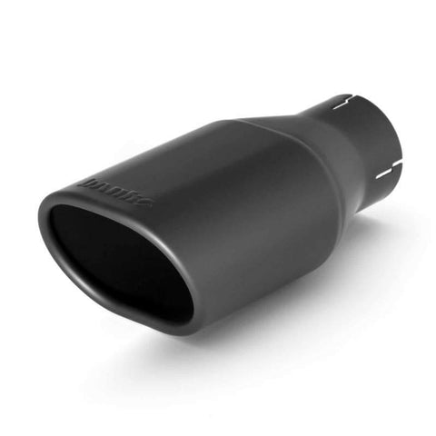 Banks Power Tailpipe Tip Kit - SS Obround Angle Cut - Chrome - 3in Tube - 3.75in X 4.5in X 11.5in - 52908
