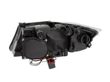 ANZO 2006-2008 BMW 3 Series E90-E91 Projector Headlights w/ Halo w/ LED Bar Chrome (CCFL) - 121336