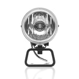 KC HiLiTES Rally 400 4in. Round Halogen Light 55w Spread Beam (Pair Pack System) - Black - 490