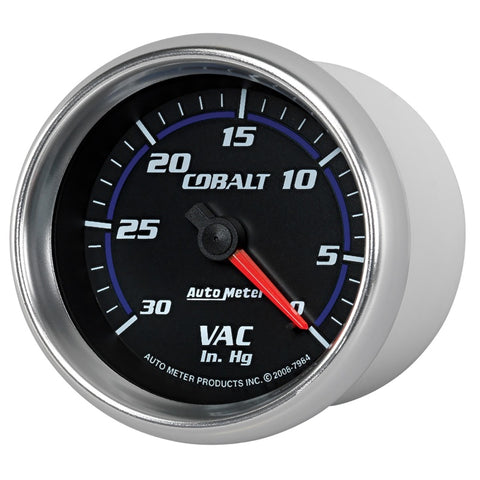 Autometer Cobalt 2-5/8in. / 0-30 IN HG / Mechanical Vacuum Gauge - 7984