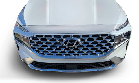 AVS 21-22 Hyundai Santa Fe Aeroskin Low Profile Hood Shield - Chrome - 622197