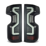 AlphaRex 19-23 Chevrolet Silverado 1500/2500HD/3500HD PRO-Series LED Tail Lights Jet Black - 620070