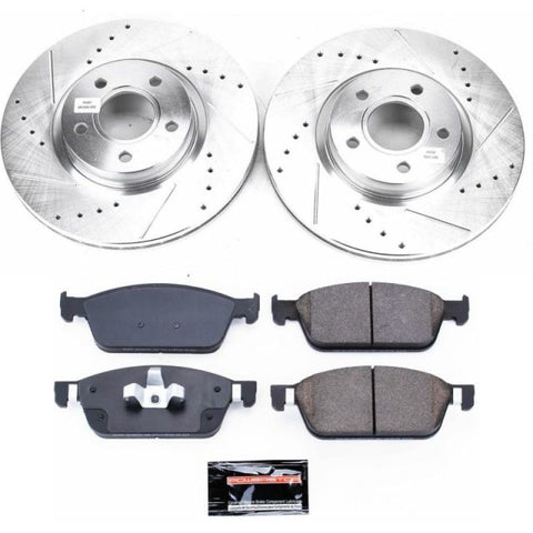 Power Stop 17-18 Ford Escape Front Z23 Evolution Sport Brake Kit - K7338