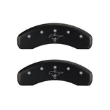 MGP 4 Caliper Covers Engraved Front 2015/Mustang Engraved Rear 2015/Bar & Pony Red/Silve 19in. Min - 10204SMB2RD