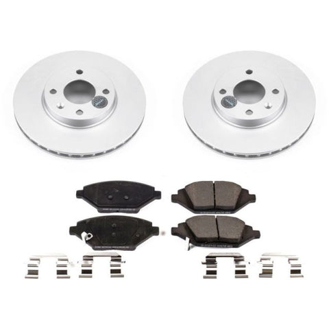 Power Stop 16-19 Chevrolet Spark Front Z17 Evolution Geomet Coated Brake Kit - CRK7844