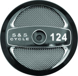 S&S Cycle 124in Air Cleaner Cover - Gloss Black - 170-0321