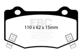 EBC 14+ Chevrolet Corvette Stingray (C7) 6.2 Bluestuff Rear Brake Pads - DP53023NDX