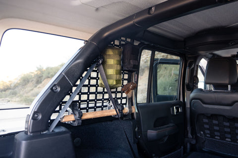 DV8 Offroad 2018+ Jeep Wrangler Rear Window Molle Panels - MPJL-01