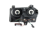 ANZO 2005-2010 Chrysler 300 Crystal Headlights w/ Halo Black (CCFL) - 121138