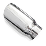Stainless Works Conical Double Wall Slash Cut Exhaust Tip - 4in Body 3in Inlet - 799300