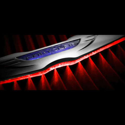 Oracle Chrysler Illuminated LED Sleek Wing - Red - 3019-003