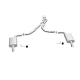 MagnaFlow 75-79 Chevy Corvette V8 5.7L Dual Split Rear Exit Stainless Cat-Back Perf Exhaust - 16710