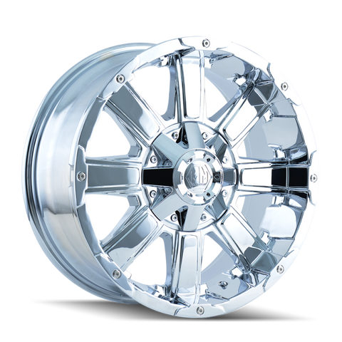 Mayhem 8030 Chaos 18x9 / 8x180 BP / 18mm Offset / 124.1mm Hub Chrome Wheel - 8030-8978C