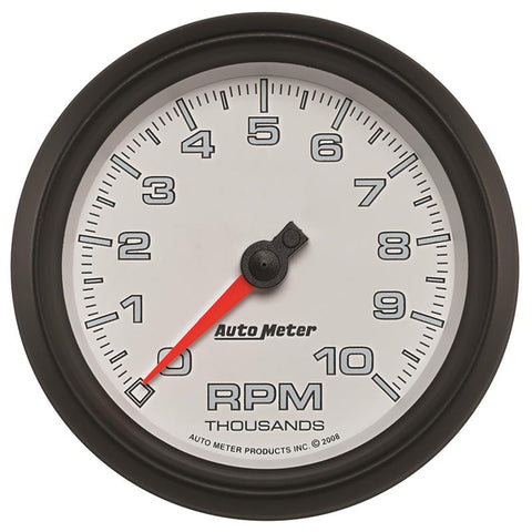 Autometer Pro-Cycle Gauge Tachometer 3 3/8in 10K Rpm White - 19598