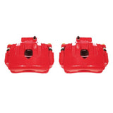 Power Stop 10-16 Hyundai Genesis Coupe Front Red Calipers w/Brackets - Pair - S6412