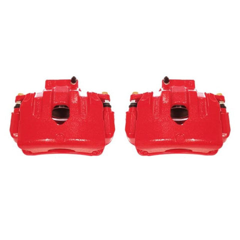 Power Stop 10-16 Hyundai Genesis Coupe Front Red Calipers w/Brackets - Pair - S6412