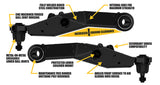 ICON 05-23 Toyota Tacoma Lower Control Arm Kit - 54300