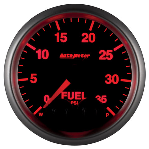 Autometer Elite 2-1/16in 0-35 PSI Fuel Pressure Stepper Motor w/ Peak & Warn - 5661