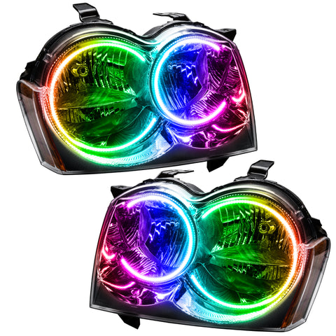 Oracle 05-07 Jeep Grand Cherokee SMD HL (Non-HID) - ColorSHIFT w/ 2.0 Controller - 8164-333