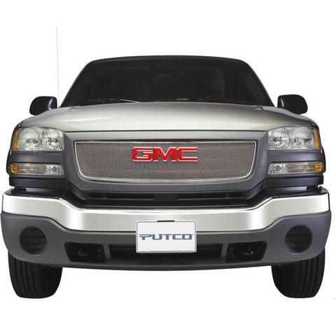 Putco 03-06 GMC Sierra Light/Heavy Duty (Covering Logo) - Bolt on Liquid Mesh Grilles - 99138