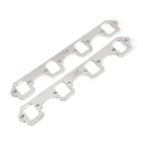 Stainless Works SBF Rectangular Shaped Port Header 304SS Exhaust Flanges 1-7/8in Primaries (2in BP) - HFSBF2188