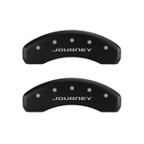 MGP 4 Caliper Covers Engraved Front & Rear With out stripes/Journey Red finish silver ch - 12200SJN1RD