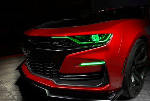 Oracle 19-21 Chevy Camaro SS/RS RGBW+A Headlight DRL Upgrade Kit - ColorSHIFT 2 - 1419-333