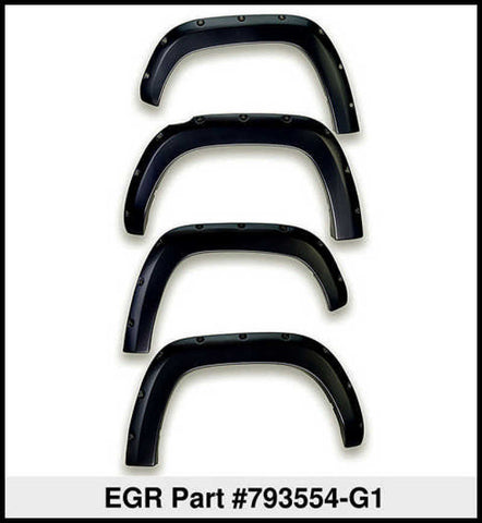 EGR 19-22 Ford Ranger Painted To Code Shadow Traditional Bolt-On Look Fender Flares Black Set Of 4 - 793554-G1