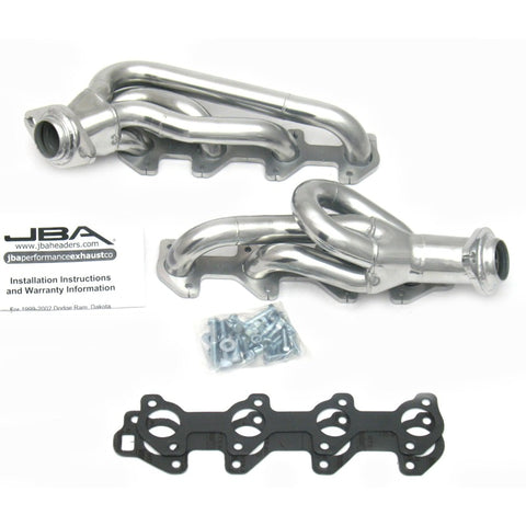 JBA 00-03 Dodge 4.7L PowerTech 1-1/2in Primary Silver Ctd Cat4Ward Header - 1949SJS