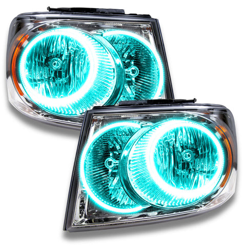 Oracle 07-09 Dodge Durango SMD HL - Chrome - ColorSHIFT w/ Simple Controller - 7201-504