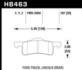 Hawk 03-06 Ford Expedition / 03-06 Lincoln Navigator LTS Street Rear Brake - HB463Y.787