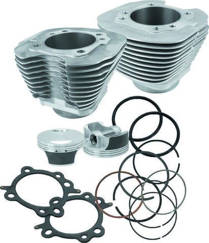 S&S Cycle 99-06 BT 97in Big Bore Cylinder Kit - Silver - 910-0201