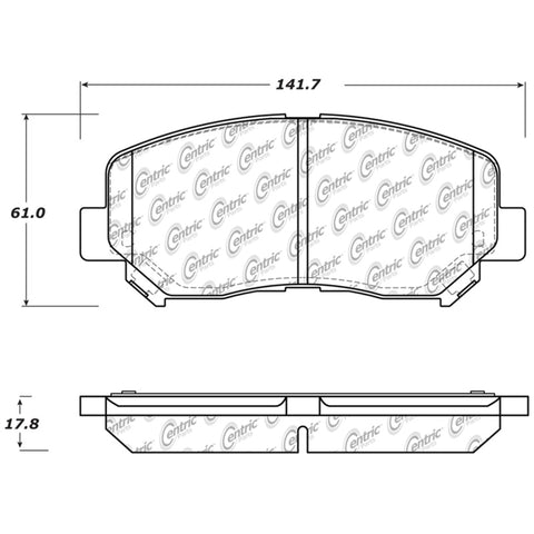 StopTech Street Touring Front Brake Pads 13-14 Dodge Dart/Jeep Cherokee - 308.16400