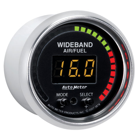 Autometer GS 52mm AFR or LAMBDA Digital Wideband Air/Fuel Ratio PRO Wideband A/F Kit - 3878