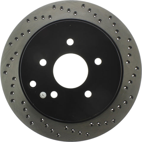 StopTech 03-12 Infiniti FX35 Drilled Sport Left Rear Cryo Rotor - 128.42078CL