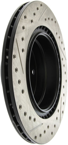 StopTech 06 BMW 325 / 07-09 BMW 328 Slotted & Drilled Left Rear Rotor - 127.34078L