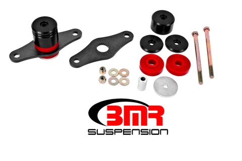 BMR 15-17 S550 Mustang Motor Mount Kit (Polyurethane) - Black Anodized - MM007