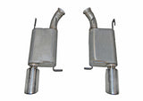 Gibson 11-14 Ford Mustang GT 5.0L 2.5in Axle-Back Dual Exhaust - Stainless - 619010